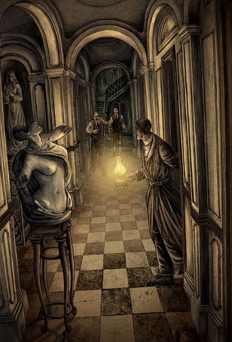 alt="ilustracion miguel navia el magnetizador clásico de terror"