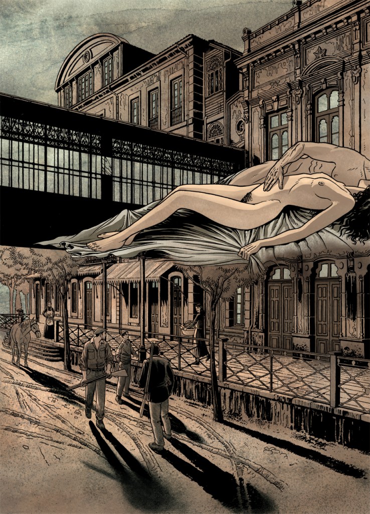 alt="ilustracion miguel navia literatura guerra civil segunda republica"