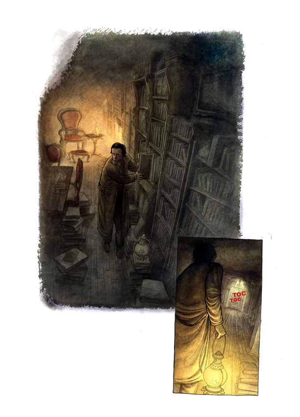 alt="ilustracion miguel navia literatura clasicos de misterio"